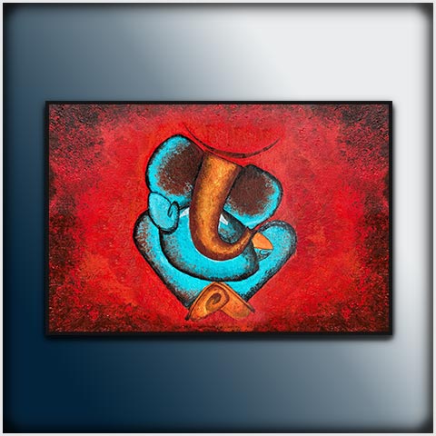 Ganesha Painting : Vighnarajendra