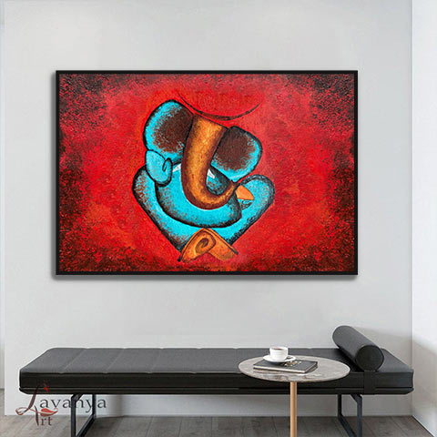 Ganesha Painting : Vighnarajendra