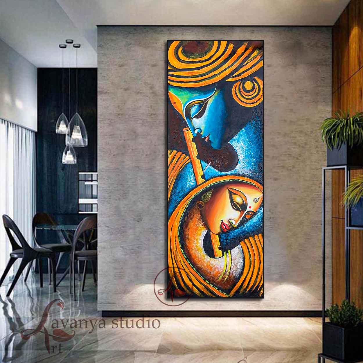 krishna Abstract Art : Ananta - krishna