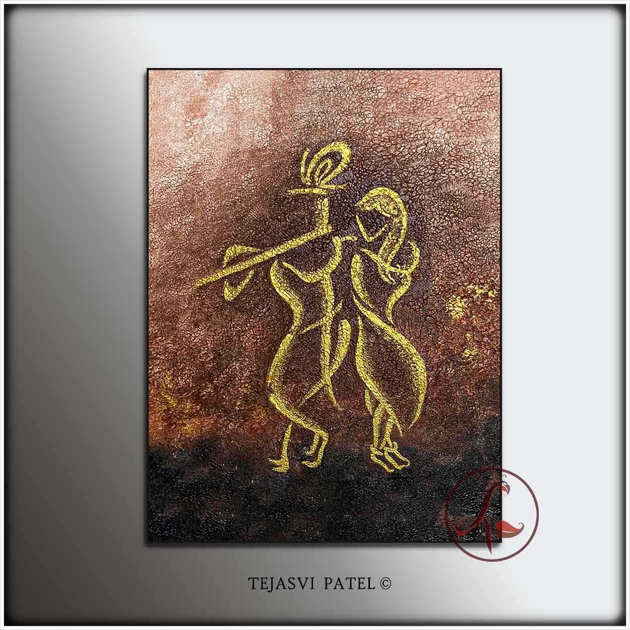 krishna Abstract Art : Lakshmikantam - krishna