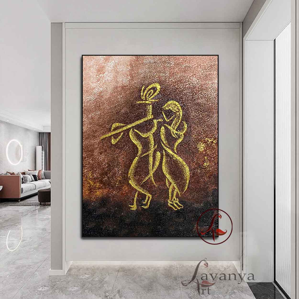 krishna Abstract Art : Lakshmikantam - krishna