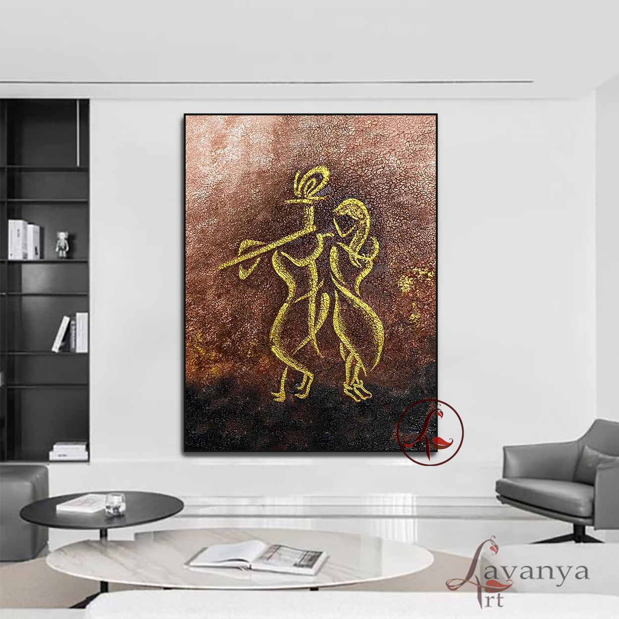 krishna Abstract Art : Lakshmikantam - krishna