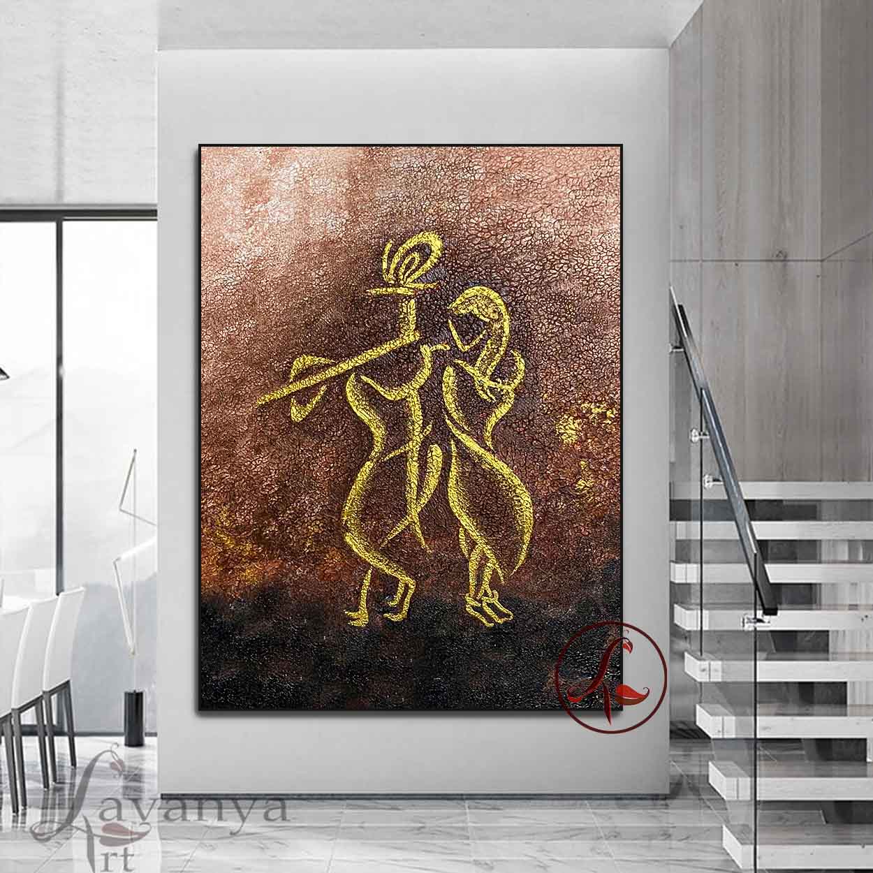 krishna Abstract Art : Lakshmikantam - krishna