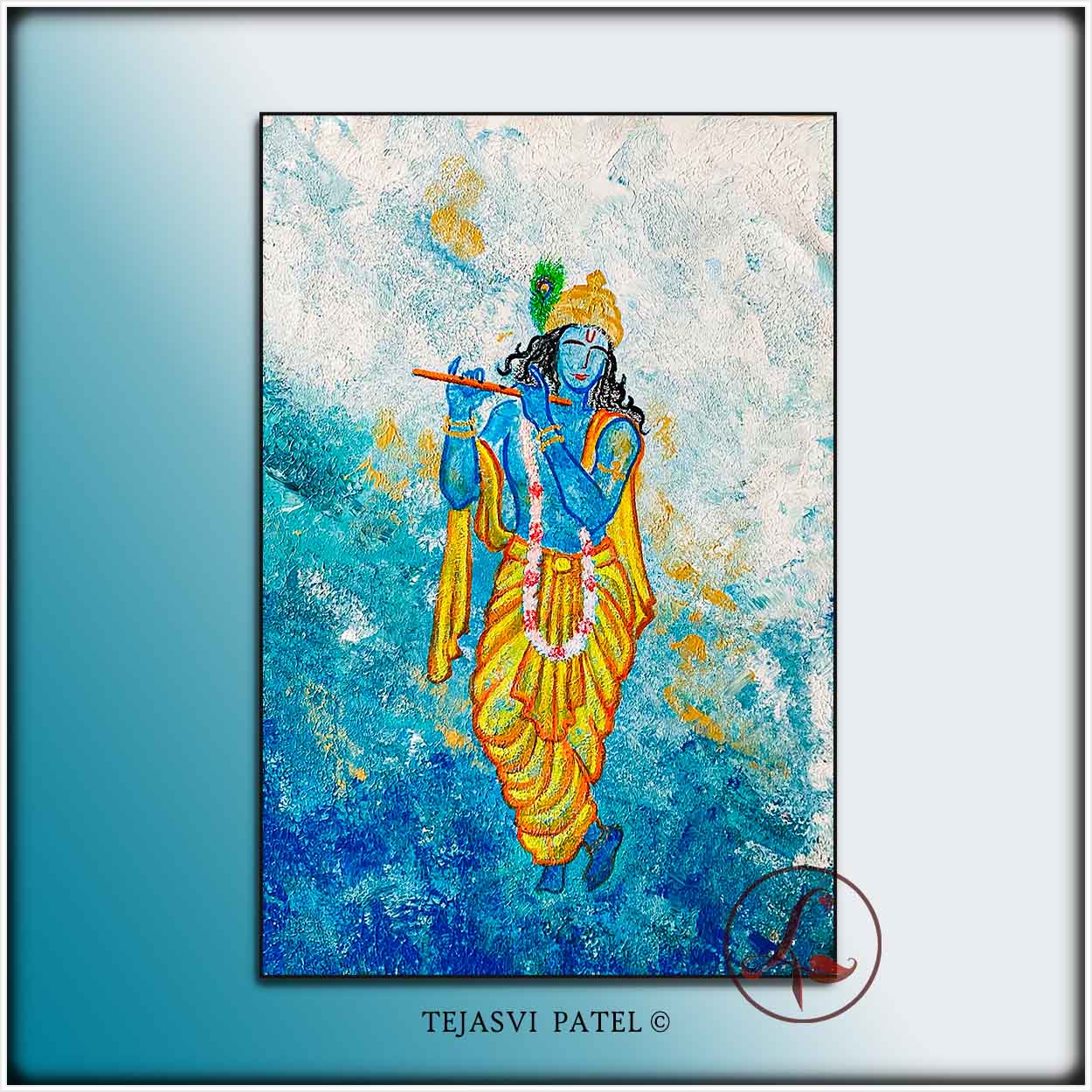 krishna Abstract Art : Govinda - krishna