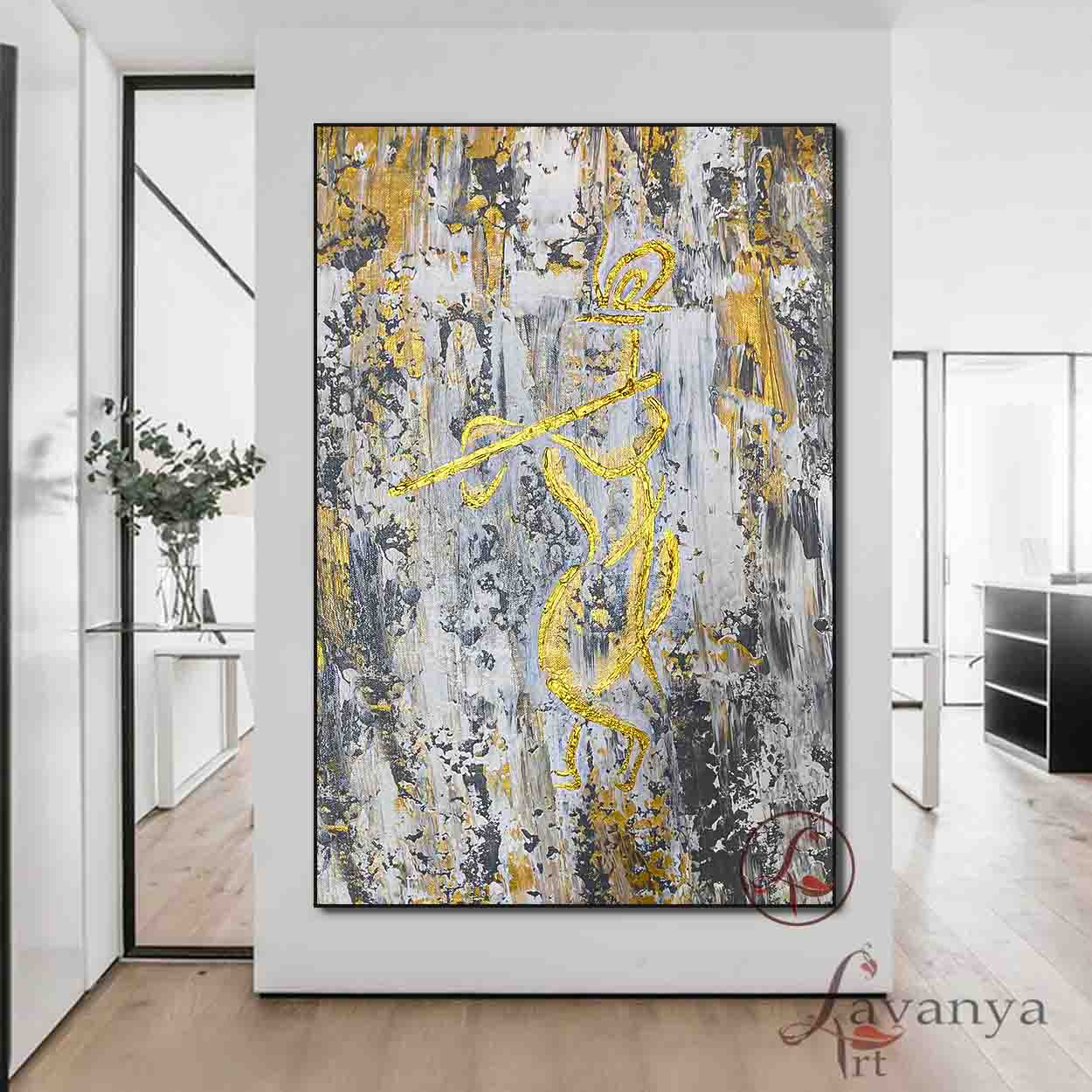 krishna Abstract Art : Shreshta - krishna