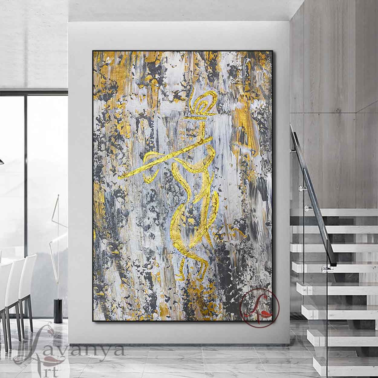 krishna Abstract Art : Shreshta - krishna