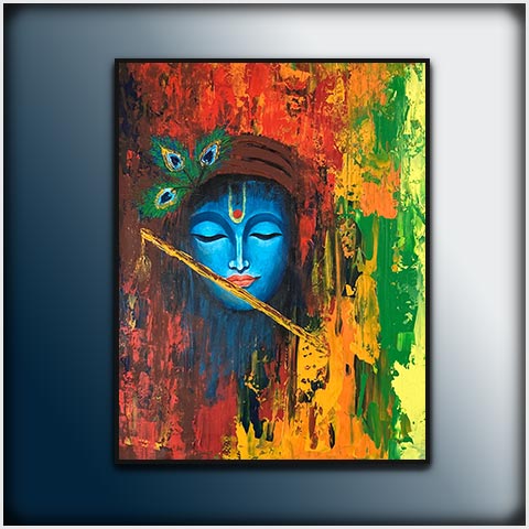 krishna Abstract Art : Murlimanohar