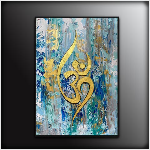 Om Painting Golden OM